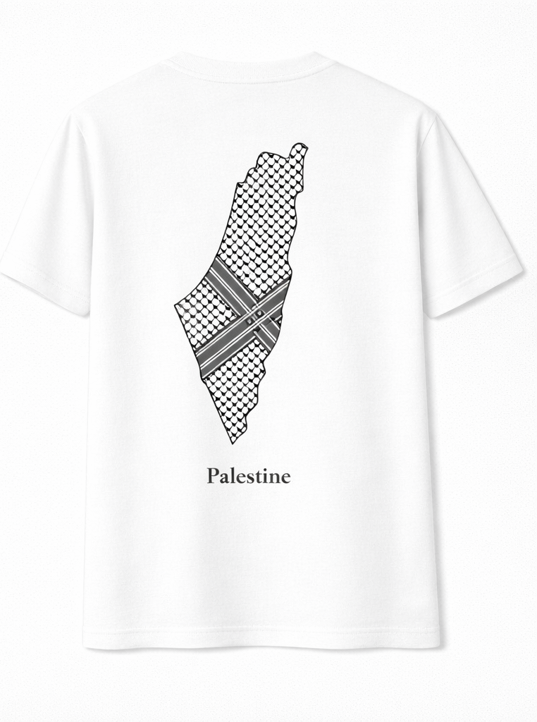Palestine Map Tee – Kufiya Edition - Image 2