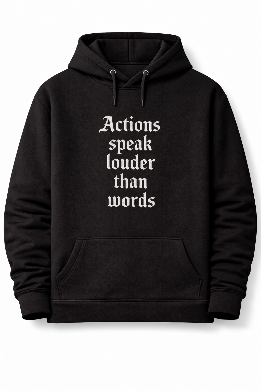 Actions Speak Louder Than Words" Classic Hoodie - Image 2