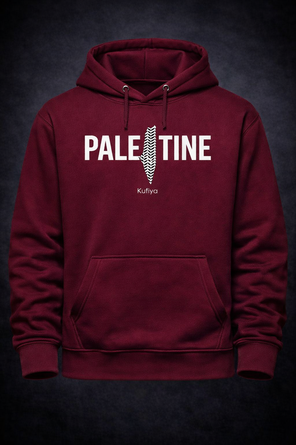 Palestine Kufiya Map" Statement Hoodie - Image 2
