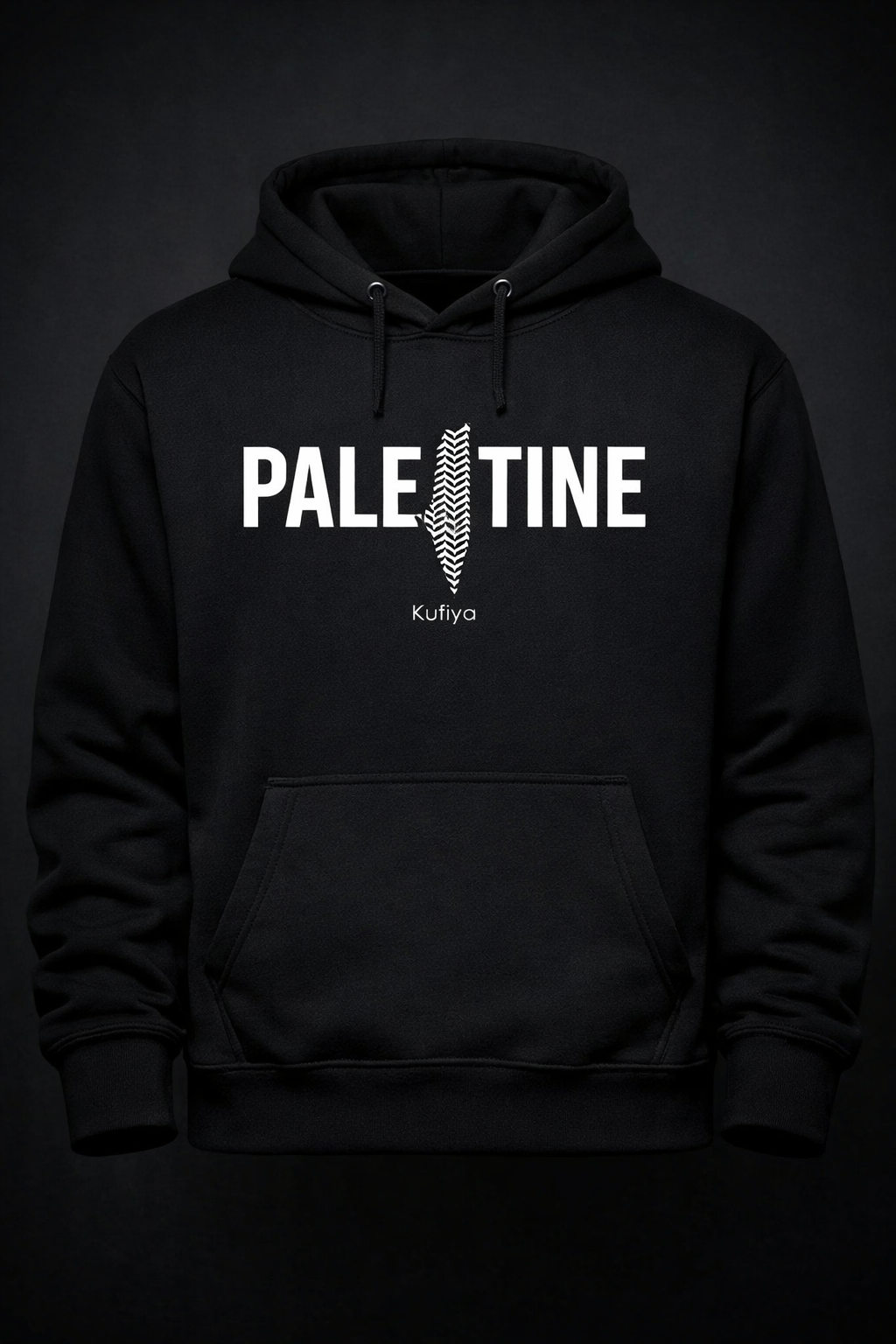 Palestine Kufiya Map" Statement Hoodie - Hoodies t-shirt design