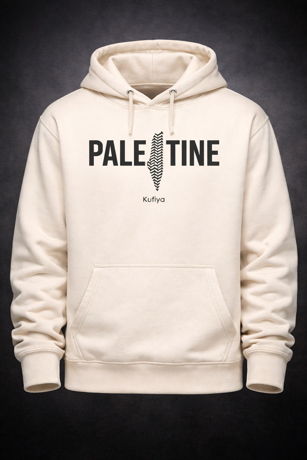 Palestine Kufiya Map" Statement Hoodie - Image 4