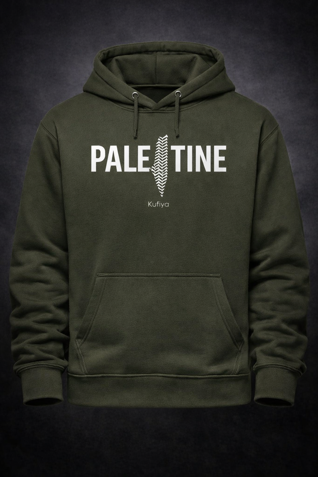 Palestine Kufiya Map" Statement Hoodie - Image 5