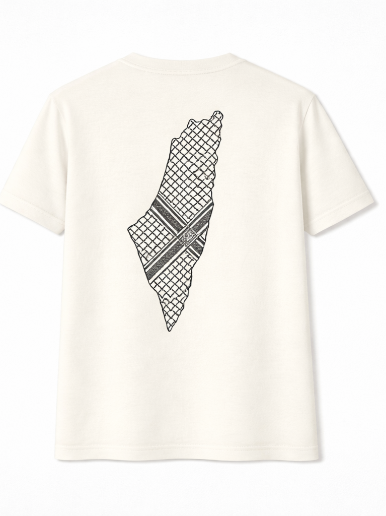 Palestine Map Tee – Kufiya Edition - Image 4