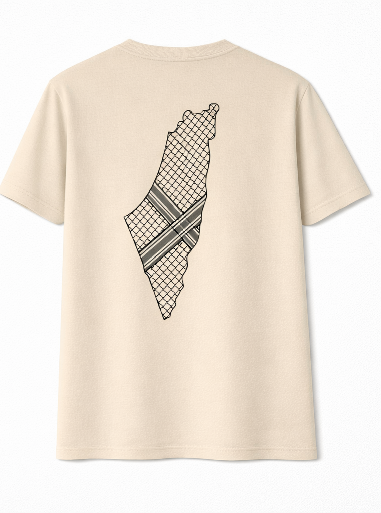 Palestine Map Tee – Kufiya Edition - Image 8