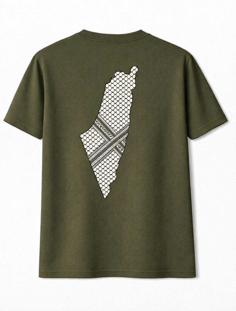 Palestine Map Tee – Kufiya Edition - Image 6